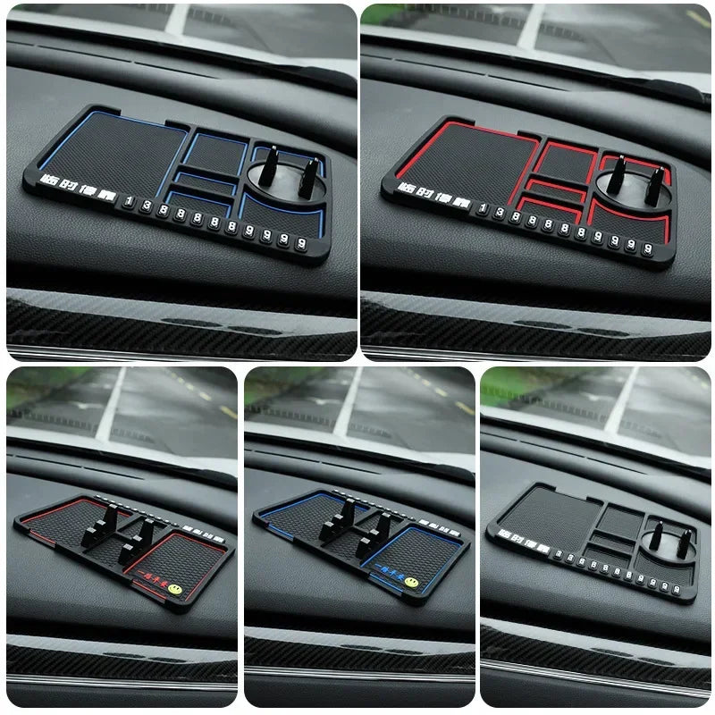 Multi-Functional Car Anti-Slip Mat Auto Phone Holder Non Slip Sticky anti Slide Dash Phone Mount Silicone Dashboard Car Pad Mat