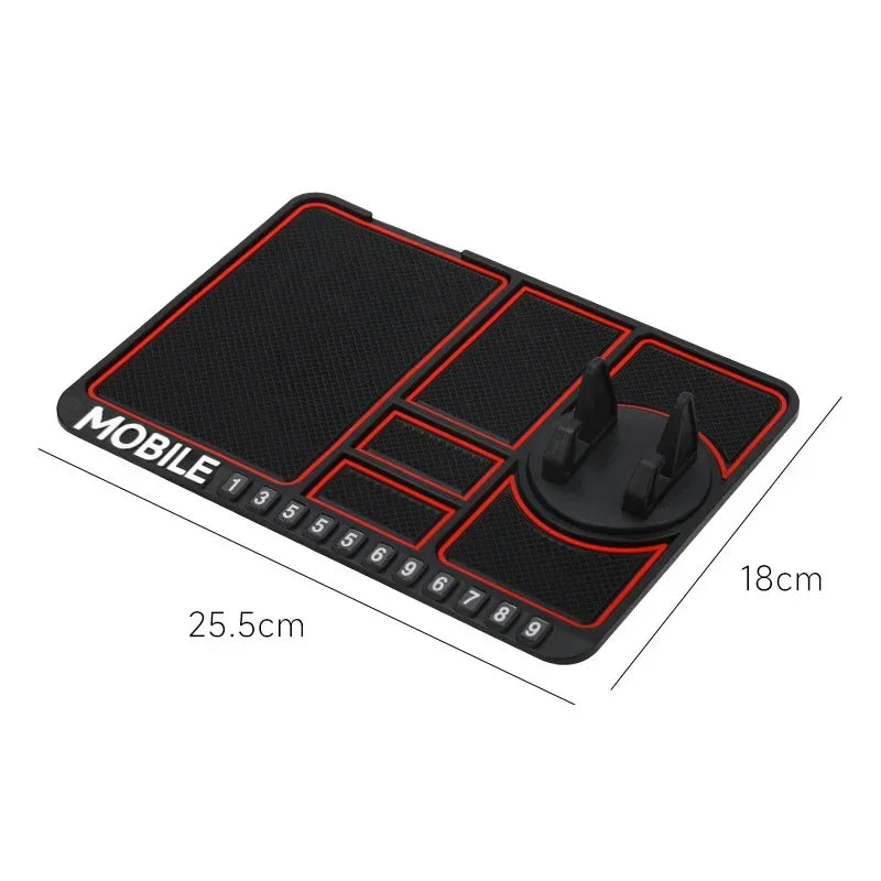 Multi-Functional Car Anti-Slip Mat Auto Phone Holder Non Slip Sticky anti Slide Dash Phone Mount Silicone Dashboard Car Pad Mat